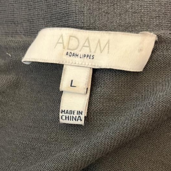 Grey and white striped Cardigan Sweater - Picture 10 of 12